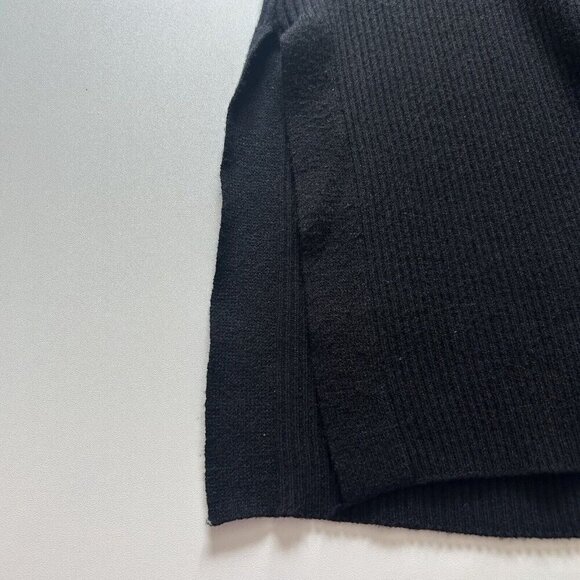 Magaschoni Black Ribbed Knit Tank Midi Dress Women's Minimalist Stretch Small - Picture 8 of 9